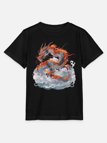 Drache Drachen Fabeltier Märchen - Stanley/Stella Kinder T-Shirt MINI CREATOR  - Schwarz