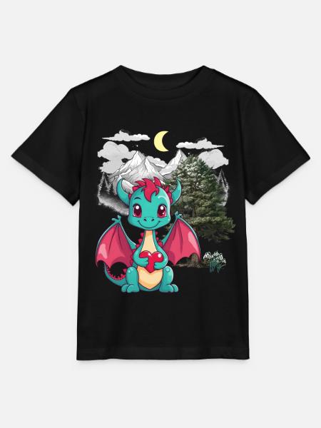 Tiroler Drache Drachen Tirol Gebirge Berge Kind - Stanley/Stella Kinder T-Shirt MINI CREATOR  - Schwarz
