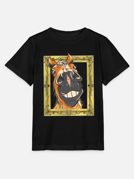 Pferdekopf Pferd Pferde - Stanley/Stella Kinder T-Shirt MINI CREATOR - Schwarz
