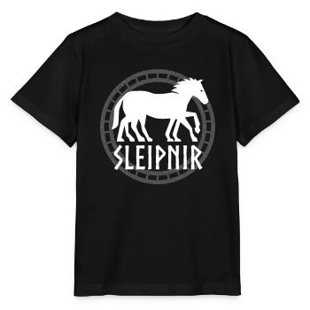 Sleipnir Odin Wotan Nordic Valhalla Team Fenrir Vi - Stanley/Stella Kinder T-Shirt MINI CREATOR  - Schwarz - Vorne - Mikhail (115cm)