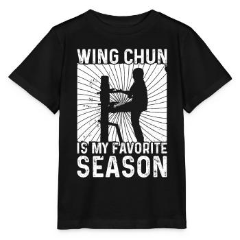 Wing Chun Is My Favorite Season - Wing Chun - Stanley/Stella MINI CREATOR Kids’ T-Shirt - black - Front - Mikhail (115cm)