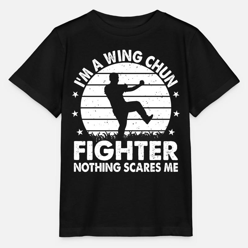 I'm a Wing Chun Fighter nothing scares me - Wing C - Stanley/Stella Kinder T-Shirt MINI CREATOR  - Schwarz