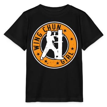 Wing Chun Girl Wing Chun Fighter - Stanley/Stella MINI CREATOR Kids’ T-Shirt - black - Front - Mikhail (115cm)