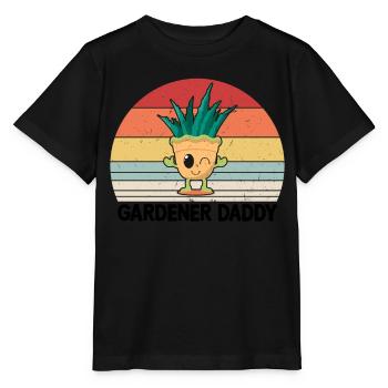 Gardening Daddy Gardener Daddy - Stanley/Stella Kinder T-Shirt MINI CREATOR  - Schwarz - Vorne - Mikhail (115cm)
