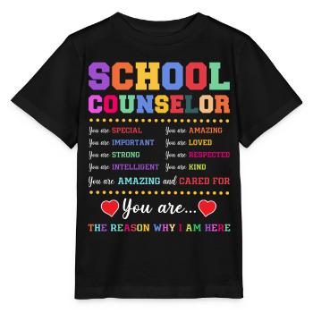Conseiller scolaire Conseiller scolaire - T-shirt bio MINI CREATOR Stanley/Stella Enfant - noir - Devant - Mikhail (115cm)