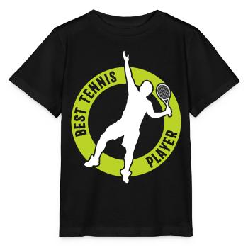 Best Tennis Player - Tennis Player Tennis - Stanley/Stella MINI CREATOR Kids’ T-Shirt - black - Front - Mikhail (115cm)