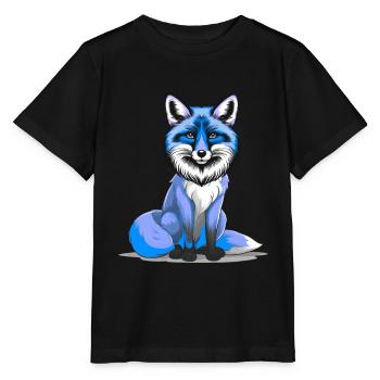 Fox Wisdom Wise Clever Foxes Clever Fairy Tale - Stanley/Stella MINI CREATOR Kids’ T-Shirt - black - Front - Mikhail (115cm)