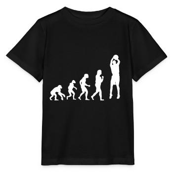 Basketball Tshirt B-Ball Dunking Rebound Spieler - Stanley/Stella Kinder T-Shirt MINI CREATOR  - Schwarz - Vorne - Mikhail (115cm)