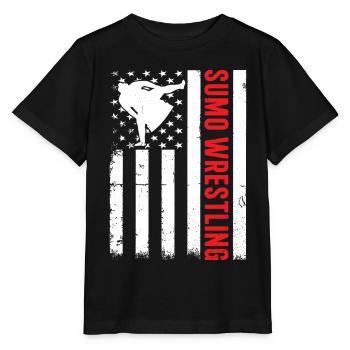 Lutte de sumo Lutteur de sumo - T-shirt bio MINI CREATOR Stanley/Stella Enfant - noir - Devant - Mikhail (115cm)