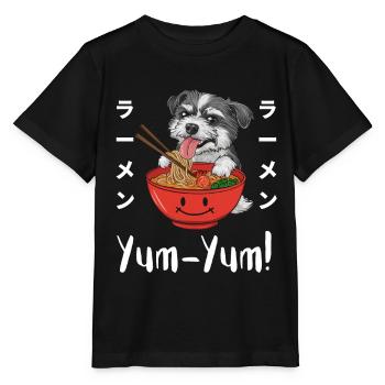 Ramen Nouilles Chibi Asia Soupe de nouilles pour chiens Anime - T-shirt bio MINI CREATOR Stanley/Stella Enfant - noir - Devant - Mikhail (115cm)