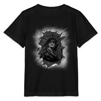 mystique, spirituel, chaman, chaman, indigène - T-shirt bio MINI CREATOR Stanley/Stella Enfant - noir - Devant - Mikhail (115cm)