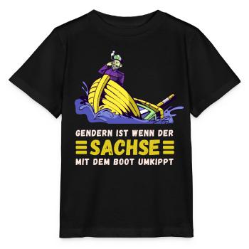 Gendern Tshirt Herren Damen Lustig Witzig Spruch - Stanley/Stella Kinder T-Shirt MINI CREATOR  - Schwarz - Vorne - Mikhail (115cm)