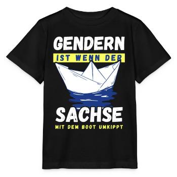 Gendern Tshirt Herren Damen Lustig Witzig Spruch - Stanley/Stella Kinder T-Shirt MINI CREATOR  - Schwarz - Vorne - Mikhail (115cm)