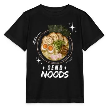 Nouilles Ramen Nouilles Chibi Asia Soupe de nouilles Anime - T-shirt bio MINI CREATOR Stanley/Stella Enfant - noir - Devant - Mikhail (115cm)