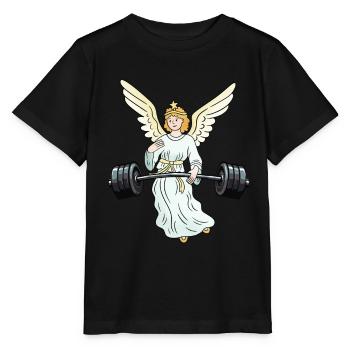 Dumbbells Weight Sports Heavenly Angel Weight Sport - Stanley/Stella MINI CREATOR Kids’ T-Shirt - black - Front - Mikhail (115cm)
