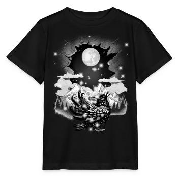 mystique conte de fées conte de fées personnage corbeau corbeau corbeau - T-shirt bio MINI CREATOR Stanley/Stella Enfant - noir - Devant - Mikhail (115cm)