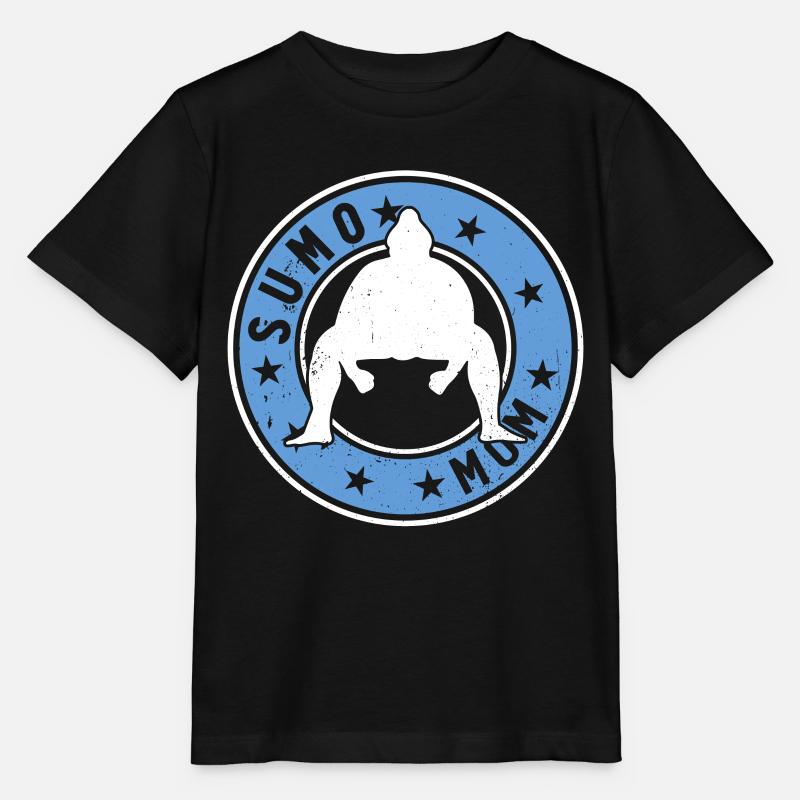 Sumo Combattante Maman Sumo Lutteur Sumo Mama Sumo - T-shirt bio MINI CREATOR Stanley/Stella Enfant - noir