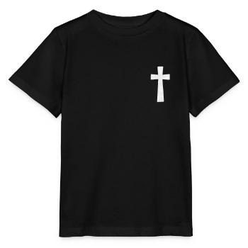 Jesus Christ Christian Christianity God Bible - Stanley/Stella MINI CREATOR Kids’ T-Shirt - black - Front - Mikhail (115cm)