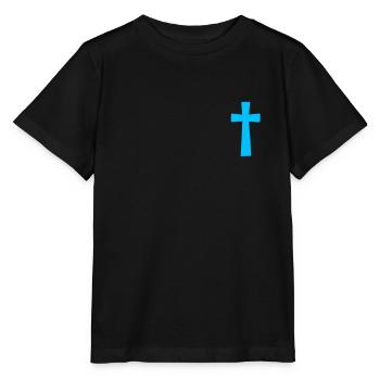 Jesus Christ Christian Christianity God Bible - Stanley/Stella MINI CREATOR Kids’ T-Shirt - black - Front - Mikhail (115cm)