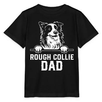 Rough Collie Daddy Rough Collie Dog Lover Rough Co - Stanley/Stella MINI CREATOR Kids’ T-Shirt - black - Front - Mikhail (115cm)