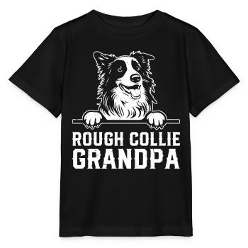 Rough Collie Grandpa Rough Collie Dog Lover - Stanley/Stella MINI CREATOR Kids’ T-Shirt - black - Front - Mikhail (115cm)