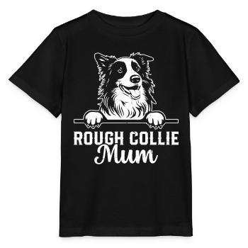 Rough Collie Mum Rough Collie Dog Lover - Stanley/Stella MINI CREATOR Kids’ T-Shirt - black - Front - Mikhail (115cm)
