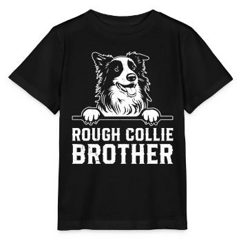 Rough Collie Brother Rough Collie Dog Lover - Stanley/Stella MINI CREATOR Kids’ T-Shirt - black - Front - Mikhail (115cm)