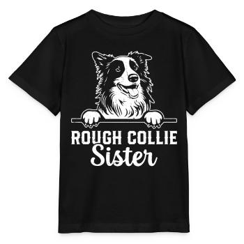 Rough Collie Sister Rough Collie Dog Lover - Stanley/Stella MINI CREATOR Kids’ T-Shirt - black - Front - Mikhail (115cm)