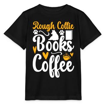 Rough Collie Books Coffee - Rough Collie - Stanley/Stella MINI CREATOR Kids’ T-Shirt - black - Front - Mikhail (115cm)