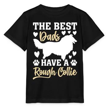 Rough Collie Daddy - The best dads have a Rough Co - Stanley/Stella MINI CREATOR Kids’ T-Shirt - black - Front - Mikhail (115cm)