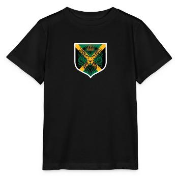 Jamaica Jamaika Rasta Raggea Rastafari Flagge - Stanley/Stella Kinder T-Shirt MINI CREATOR  - Schwarz - Vorne - Mikhail (115cm)