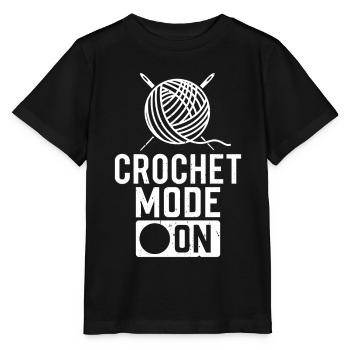 Mode crochet activé - Crochet Crochet - T-shirt bio MINI CREATOR Stanley/Stella Enfant - noir - Devant - Mikhail (115cm)