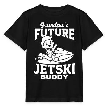 Grandpa's future jetski Buddy - Jetski Kids Jetski - Stanley/Stella Kinder T-Shirt MINI CREATOR  - Schwarz - Vorne - Mikhail (115cm)