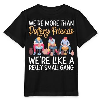 Poterie Céramiste Artiste Amis - T-shirt bio MINI CREATOR Stanley/Stella Enfant - noir - Devant - Mikhail (115cm)