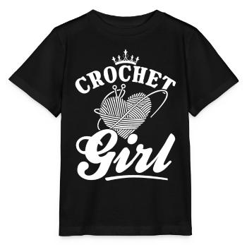 Crochet Filles Crochet Crochet - Crochet Fille - T-shirt bio MINI CREATOR Stanley/Stella Enfant - noir - Devant - Mikhail (115cm)