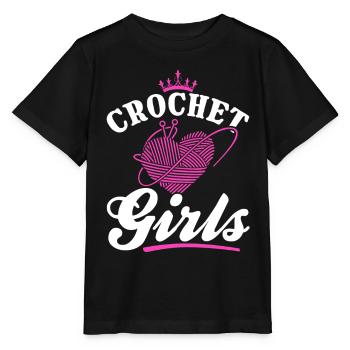 Crochet fille crochet crochet crochet - Crochet filles - T-shirt bio MINI CREATOR Stanley/Stella Enfant - noir - Devant - Mikhail (115cm)