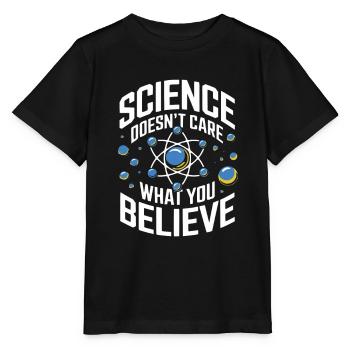 Forschung will Fakten und keinen Glauben - Stanley/Stella Kinder T-Shirt MINI CREATOR  - Schwarz - Vorne - Mikhail (115cm)