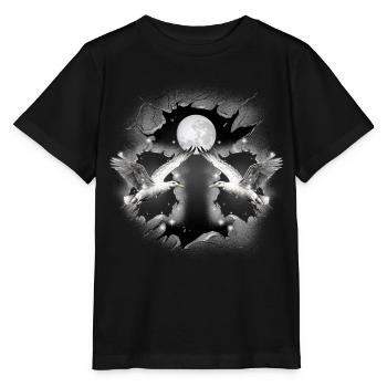 Mouette mouette mystique mouette maritime - T-shirt bio MINI CREATOR Stanley/Stella Enfant - noir - Devant - Mikhail (115cm)