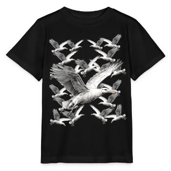 Seagull Seagulls Maritime - Stanley/Stella MINI CREATOR Kids’ T-Shirt - black - Front - Mikhail (115cm)
