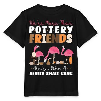 Poterie Céramiste Artiste Flamingo - T-shirt bio MINI CREATOR Stanley/Stella Enfant - noir - Devant - Mikhail (115cm)