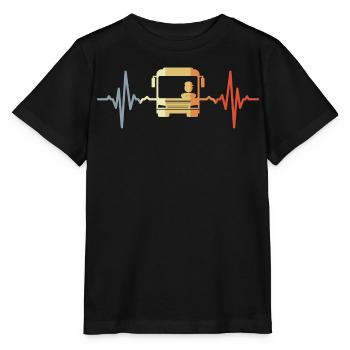 Herzklopfen Busfahrer - Stanley/Stella Kinder T-Shirt MINI CREATOR  - Schwarz - Vorne - Mikhail (115cm)