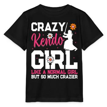 Kendo Filles Kendo Lutteur Crazy Kendo girl - T-shirt bio MINI CREATOR Stanley/Stella Enfant - noir - Devant - Mikhail (115cm)