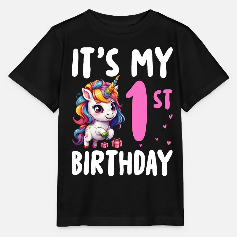 It's My 1st Birthday - Stanley/Stella Kinder T-Shirt MINI CREATOR - Schwarz