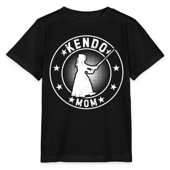 Kendo Combattant Mama Kendo Lutteur Kendo Maman - T-shirt bio MINI CREATOR Stanley/Stella Enfant - noir - Devant - Mikhail (115cm)