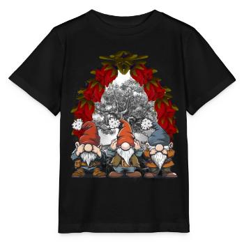 Noël Conte de fées Conte de fées Personnage Nains - T-shirt bio MINI CREATOR Stanley/Stella Enfant - noir - Devant - Mikhail (115cm)