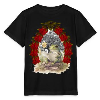 grenouille grenouilles conte de fées conte de fées personnage Noël - T-shirt bio MINI CREATOR Stanley/Stella Enfant - noir - Devant - Mikhail (115cm)