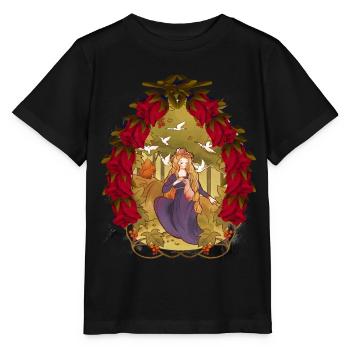 Enfant Enfants Conte de fées Conte de fées Personnage Noël - T-shirt bio MINI CREATOR Stanley/Stella Enfant - noir - Devant - Mikhail (115cm)