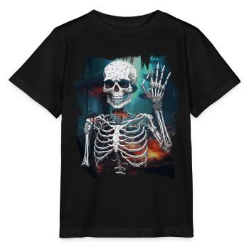 Halloween Geist Geister Naturliebhaber - Stanley/Stella Kinder T-Shirt MINI CREATOR  - Schwarz - Vorne - Mikhail (115cm)