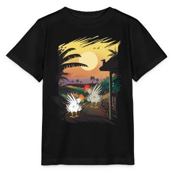 Mexiko Huhn Hühner Farm Geflügel Wilder Westen - Stanley/Stella Kinder T-Shirt MINI CREATOR  - Schwarz - Vorne - Mikhail (115cm)