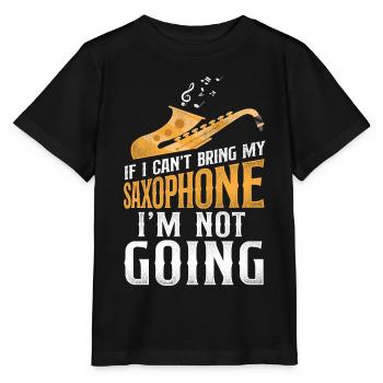 Saxophones Si je ne peux pas apporter mon - T-shirt bio MINI CREATOR Stanley/Stella Enfant - noir - Devant - Mikhail (115cm)